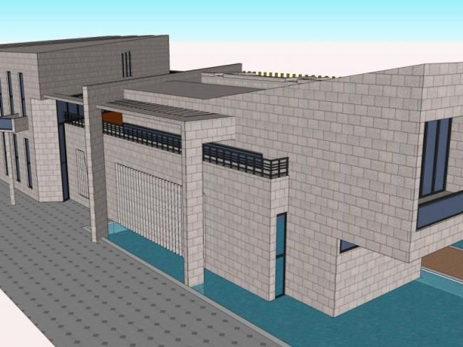 Sketchup商业模型|多层商务会所,现代风格 Sketchup商业模型|多层商务会所,现代风格