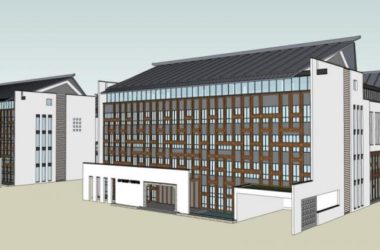 Sketchup文化模型|多层老干部活动中心,文化建筑,中式风格-BIM建筑网