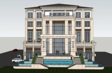 Sketchup商业模型|多层会所,欧式古典风格-BIM建筑网
