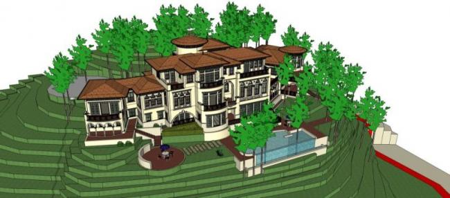 Sketchup商业模型|多层会所,古典风格 Sketchup商业模型|多层会所,古典风格