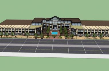 Sketchup商业模型|低层商业建筑,现代风格-BIM建筑网