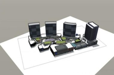 Sketchup综合体模型|多高层商业综合体,住宅,办公,现代风格-BIM建筑网