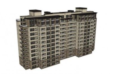Sketchup住宅模型|高层住宅,现代风格-BIM建筑网
