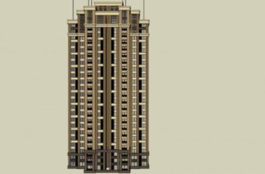 Sketchup住宅模型|高层住宅,居住建筑,古典风格-BIM建筑网