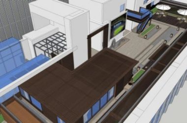 Sketchup景观模型|屋顶花园景观,现代风格-BIM建筑网