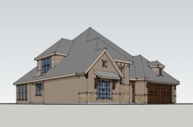 Sketchup住宅模型|低层住宅,现代风格-BIM建筑网