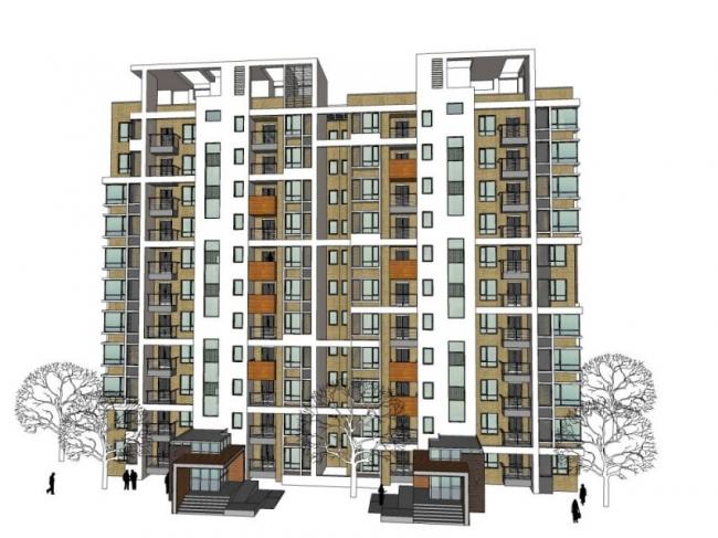 Sketchup住宅模型|高层住宅,现代风格 Sketchup住宅模型|高层住宅,现代风格