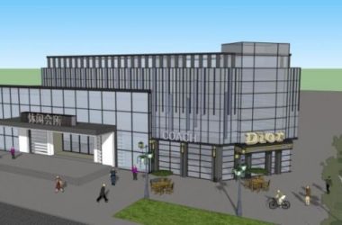 Sketchup商业模型|多层会所,现代风格-BIM建筑网