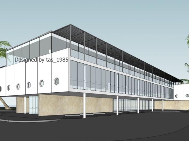 Sketchup办公模型|多层办公建筑,现代风格 Sketchup办公模型|多层办公建筑,现代风格