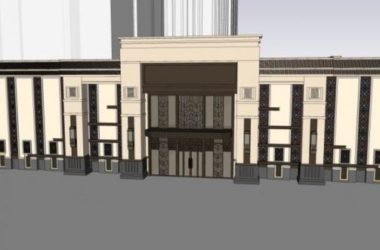 Sketchup商业模型|低层商业建筑群,现代风格-BIM建筑网