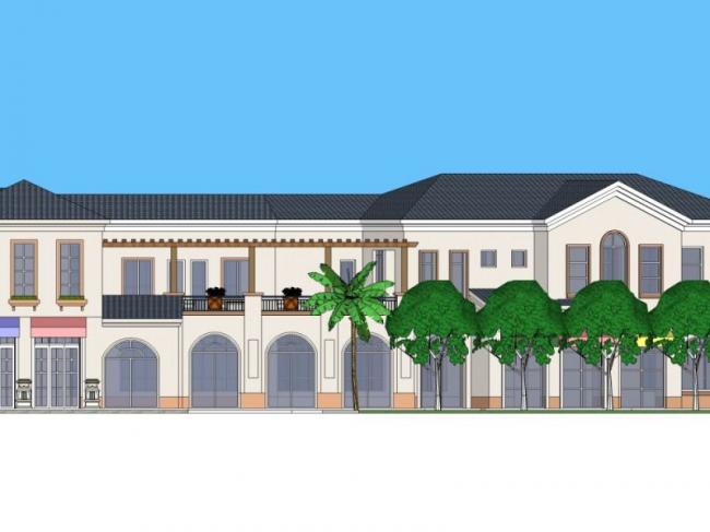Sketchup商业模型|低层商业建筑,现代风格 Sketchup商业模型|低层商业建筑,现代风格