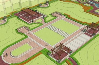 Sketchup景观模型|小区景观,住宅景观,古典风格-BIM建筑网