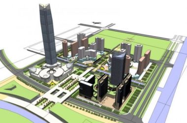 Sketchup综合体模型|超高层商业综合体,住宅,办公,现代风格-BIM建筑网