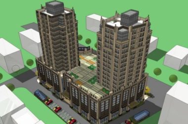 Sketchup综合体模型|多高层商住综合体,住宅,商业,古典风格-BIM建筑网