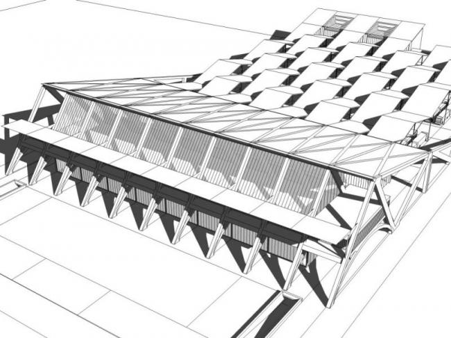 Sketchup车站路桥|多层客运站,现代风格 Sketchup车站路桥|多层客运站,现代风格