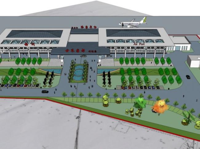 Sketchup车站路桥|机场建筑,现代风格 Sketchup车站路桥|机场建筑,现代风格