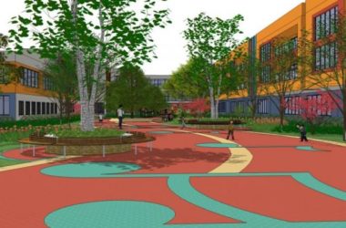 Sketchup景观模型|校园景观,学校景观,现代风格-BIM建筑网