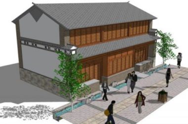 Sketchup商业模型|低层商业,中式风格-BIM建筑网