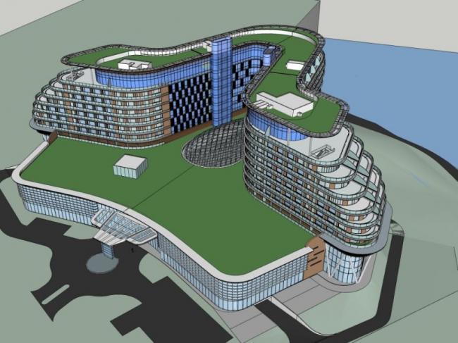 Sketchup酒店模型|多层酒店,现代风格 Sketchup酒店模型|多层酒店,现代风格