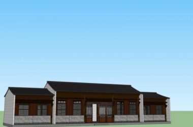 Sketchup古建筑模型|多层古建筑,中式风格-BIM建筑网