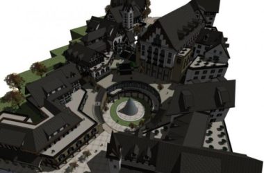 Sketchup商业模型|多层商业街,古典风格-BIM建筑网