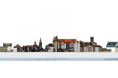Sketchup商业模型|多层商业步行街,古典风格-BIM建筑网