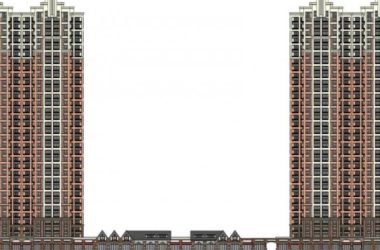 Sketchup住宅模型|高层住宅,底层商业,居住建筑,古典风格-BIM建筑网