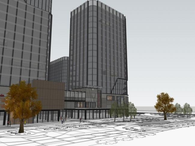 Sketchup商业模型|高层商业社区,现代风格 Sketchup商业模型|高层商业社区,现代风格