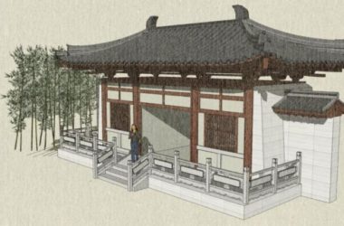 Sketchup小品模型|山门,仿古建筑,中式风格,小品-BIM建筑网