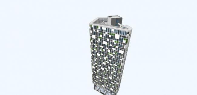 Sketchup办公模型|高层办公楼,现代风格 Sketchup办公模型|高层办公楼,现代风格