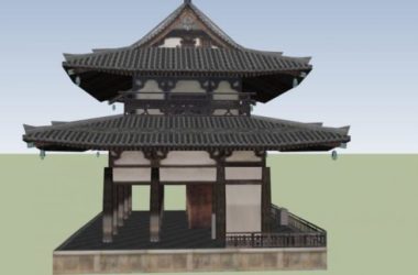 Sketchup古建筑模型|多层寺塔建筑,古庙古寺,古建,中式风格-BIM建筑网