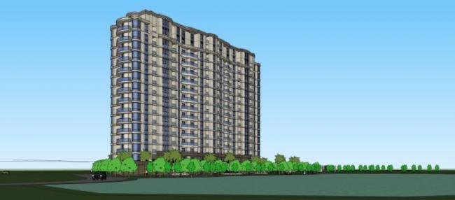 Sketchup住宅模型|高层住宅,现代风格 Sketchup住宅模型|高层住宅,现代风格