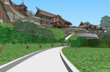 Sketchup商业模型|会所,现代中式风格-BIM建筑网