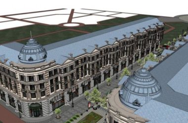 Sketchup商业模型|多层商业步行街,欧式古典风格-BIM建筑网