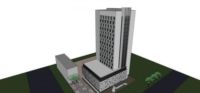 Sketchup酒店模型|高层酒店,现代风格 Sketchup酒店模型|高层酒店,现代风格