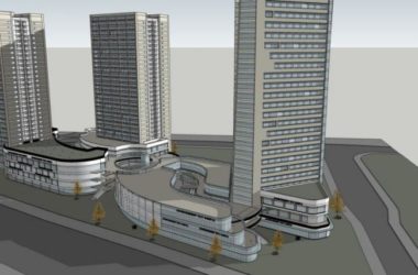 Sketchup综合体模型|多高层商业综合体,住宅,办公,酒店,现代风格-BIM建筑网