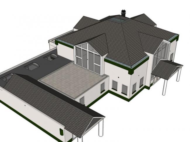 Sketchup商业模型|会所,现代中式风格 Sketchup商业模型|会所,现代中式风格
