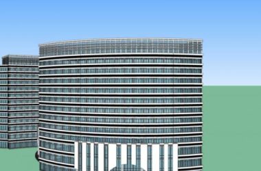Sketchup酒店模型|高层酒店,现代风格-BIM建筑网