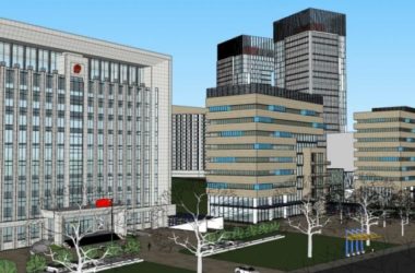 Sketchup综合体模型|多高层商业综合体，办公，酒店，现代风格-BIM建筑网