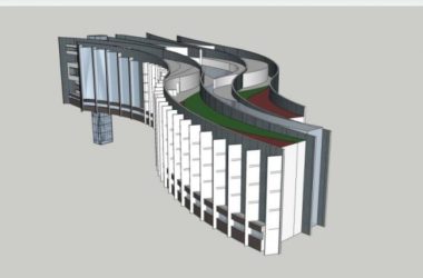Sketchup酒店模型|多层酒店,现代风格-BIM建筑网