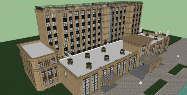 Sketchup酒店模型|多层酒店,现代风格 Sketchup酒店模型|多层酒店,现代风格