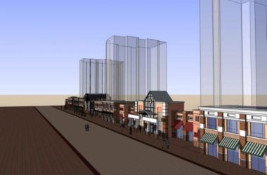 Sketchup商业模型|低层商业步行街,现代风格-BIM建筑网