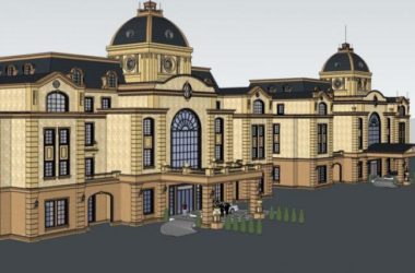 Sketchup商业模型|多层会所,欧式古典风格-BIM建筑网