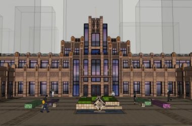 Sketchup住宅模型|欧式大门,古典风格-BIM建筑网