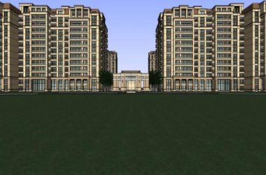 Sketchup住宅模型|小高层住宅,居住建筑,古典风格-BIM建筑网