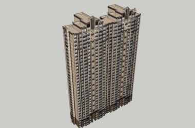 Sketchup住宅模型|超高层住宅,居住建筑,古典风格-BIM建筑网