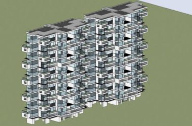 Sketchup住宅模型|高层住宅,现代风格-BIM建筑网
