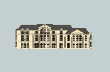 Sketchup住宅模型|多层住宅,欧式古典风格-BIM建筑网