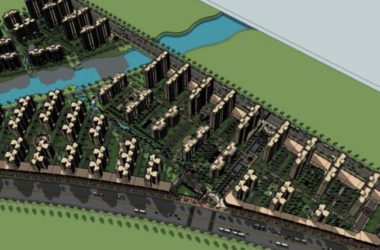 Sketchup住宅模型|高层住宅小区,居住建筑,古典风格-BIM建筑网