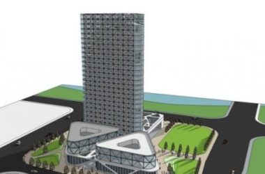 Sketchup综合体模型|多高层商业综合体，办公，酒店，现代风格-BIM建筑网